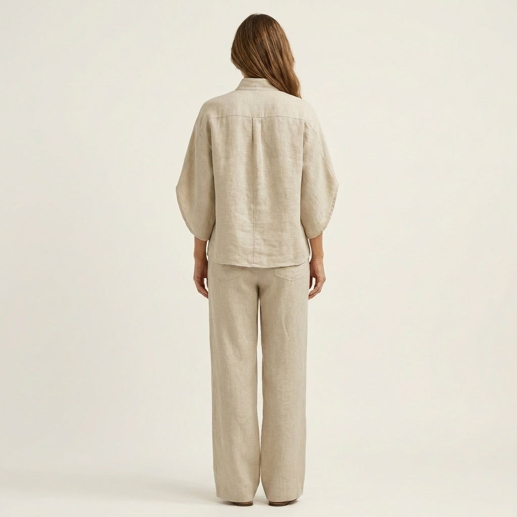 Zerah | Linen Two-Piece Set for Women