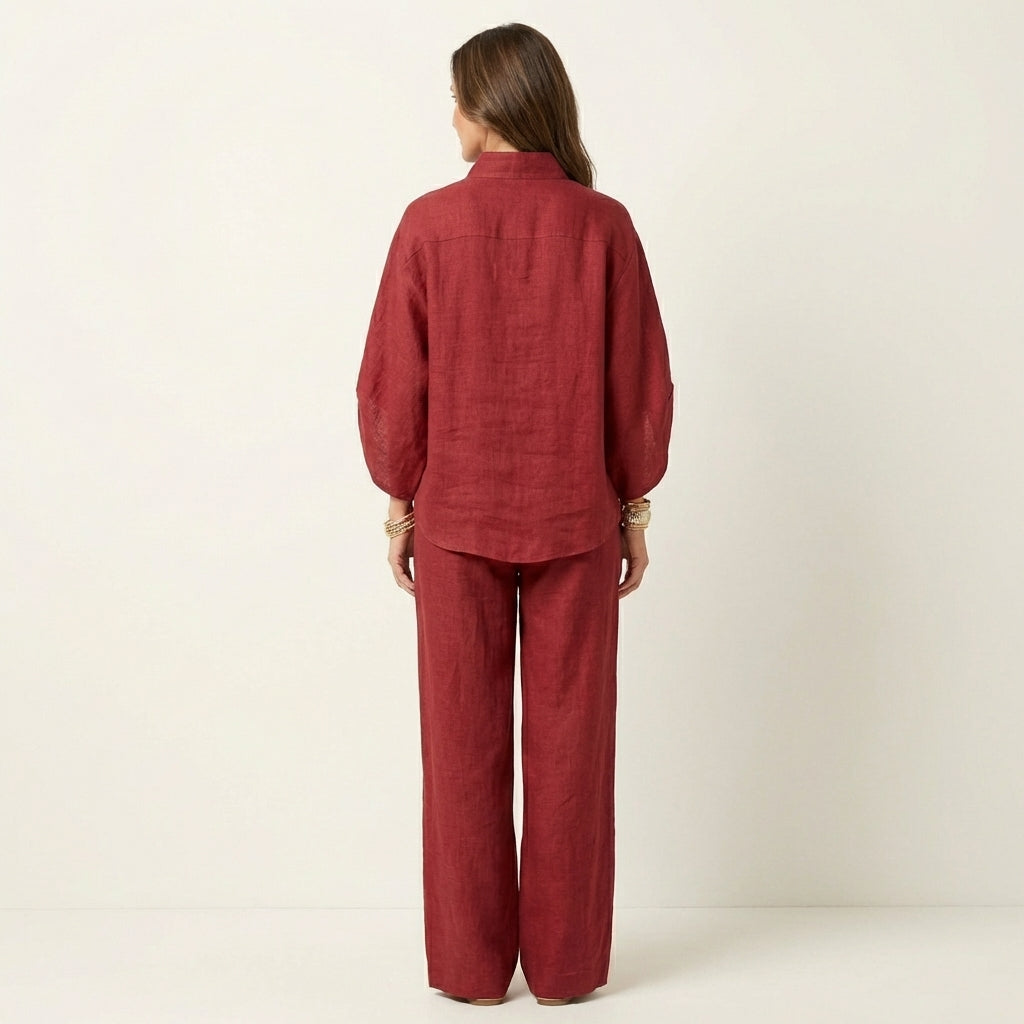 Zerah | Linen Two-Piece Set for Women